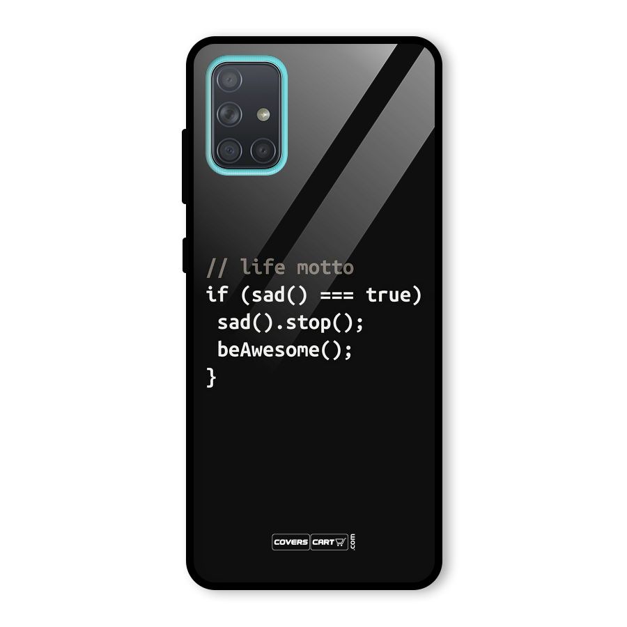 Programmers Life Glass Back Case for Galaxy A71