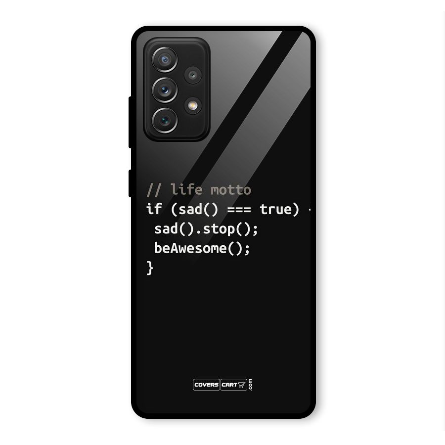Programmers Life Glass Back Case for Galaxy A72