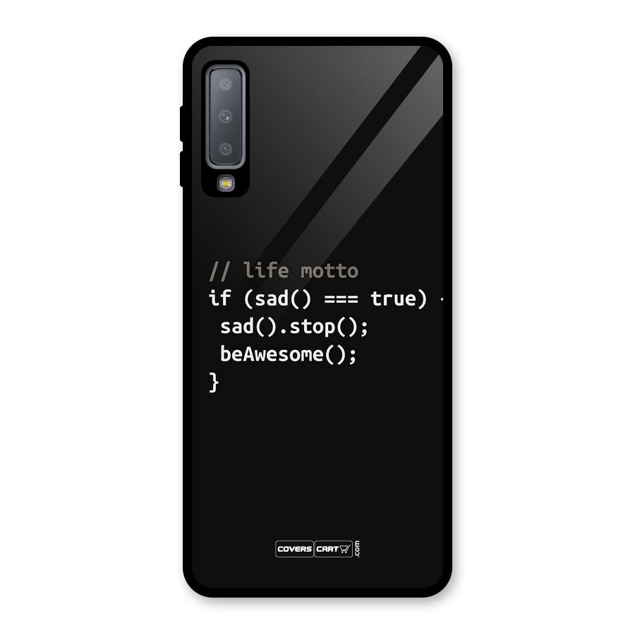 Programmers Life Glass Back Case for Galaxy A7 (2018)