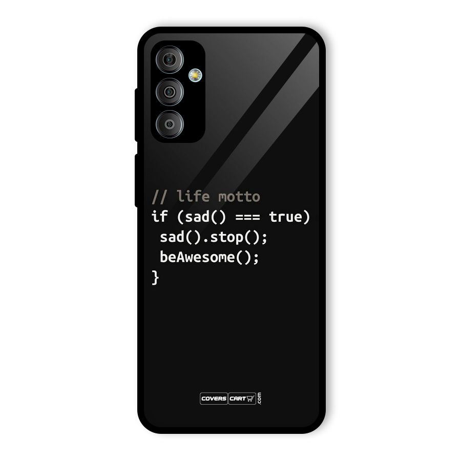 Programmers Life Glass Back Case for Galaxy F23