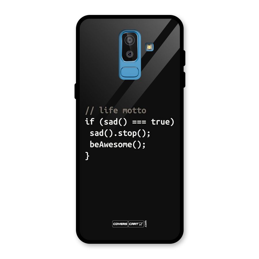 Programmers Life Glass Back Case for Galaxy J8