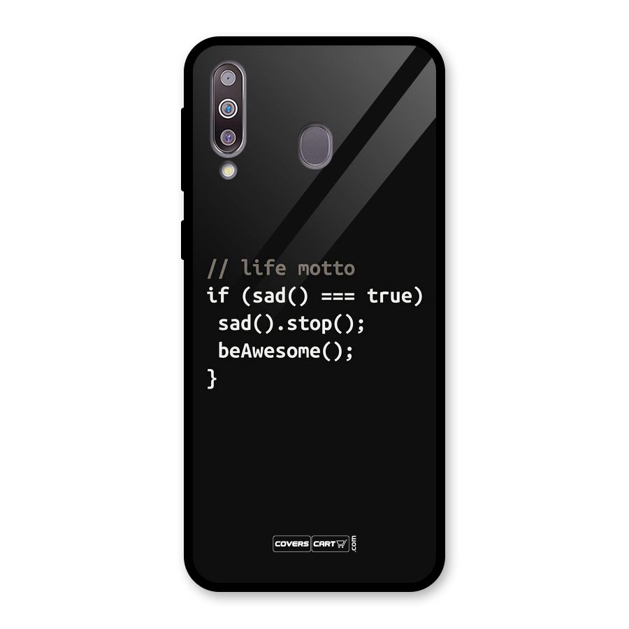 Programmers Life Glass Back Case for Galaxy M30