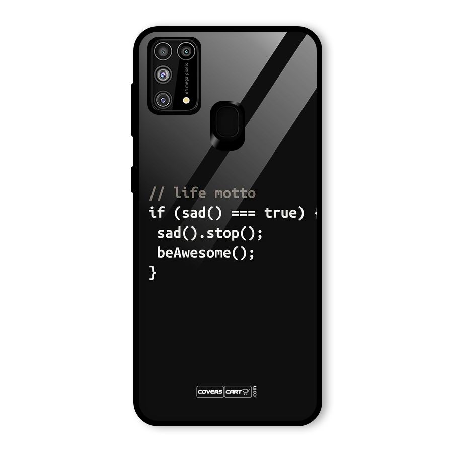 Programmers Life Glass Back Case for Galaxy M31
