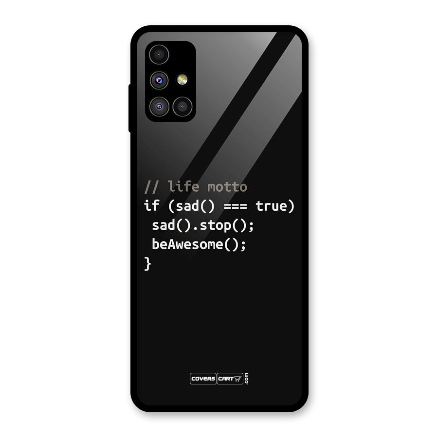 Programmers Life Glass Back Case for Galaxy M51