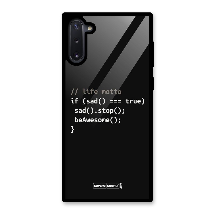 Programmers Life Glass Back Case for Galaxy Note 10