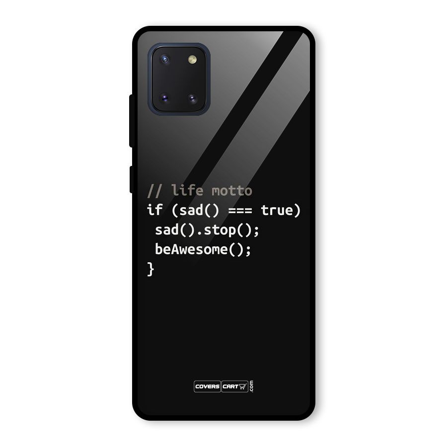 Programmers Life Glass Back Case for Galaxy Note 10 Lite