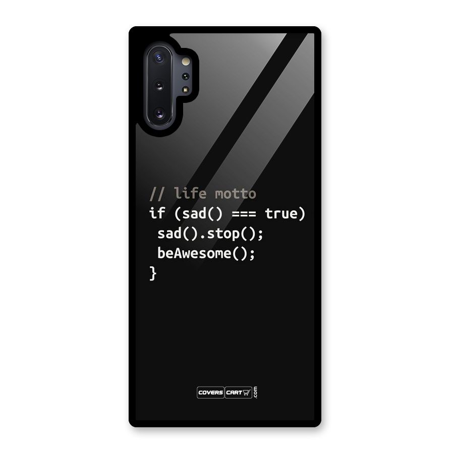 Programmers Life Glass Back Case for Galaxy Note 10 Plus