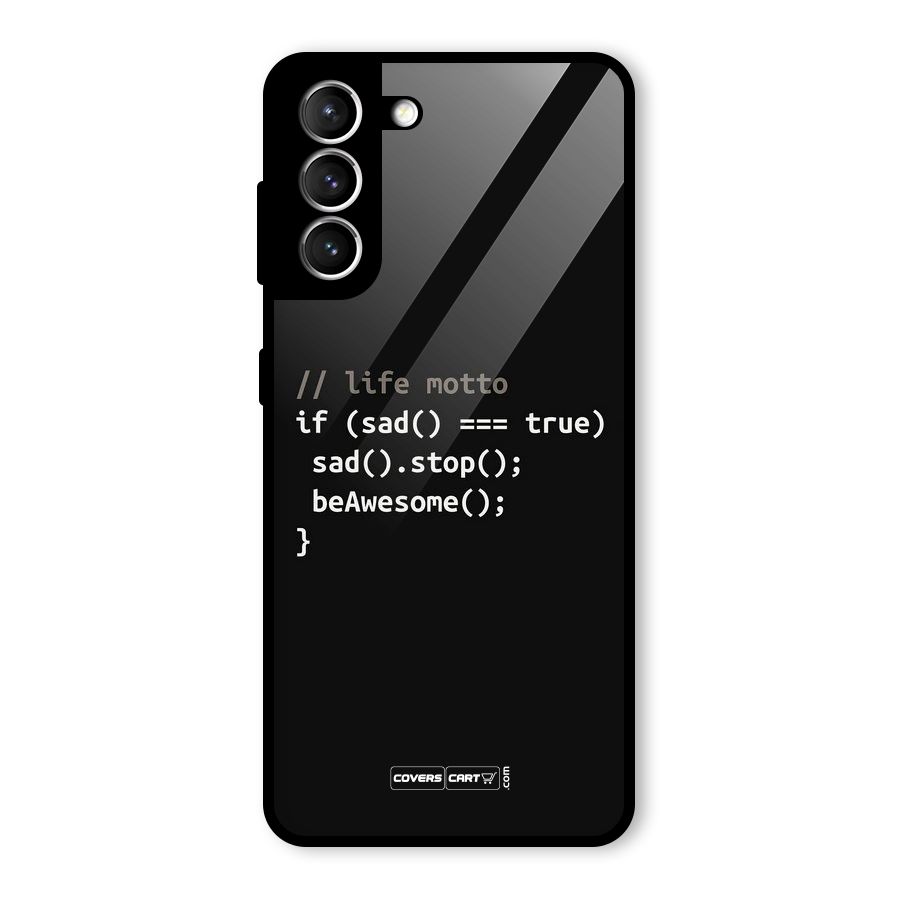 Programmers Life Glass Back Case for Galaxy S21 5G