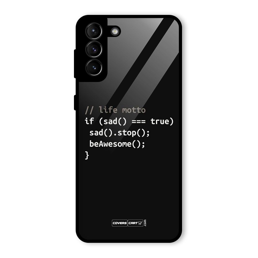 Programmers Life Glass Back Case for Galaxy S21 Plus