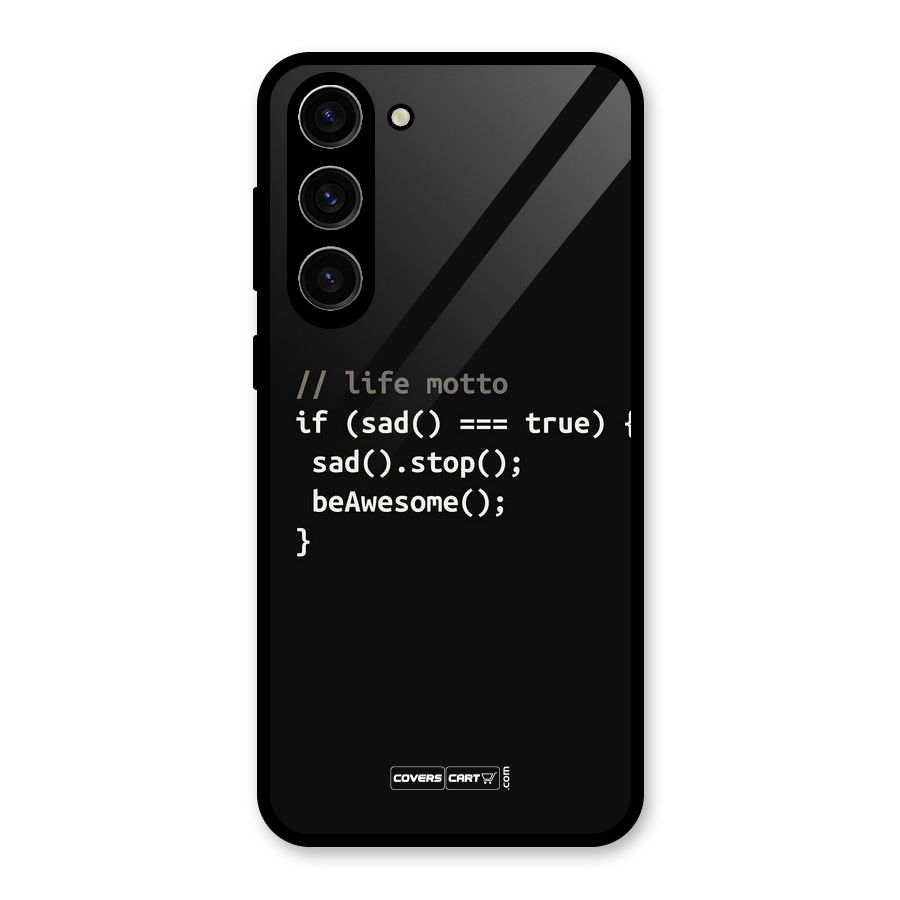 Programmers Life Glass Back Case for Galaxy S23 Plus