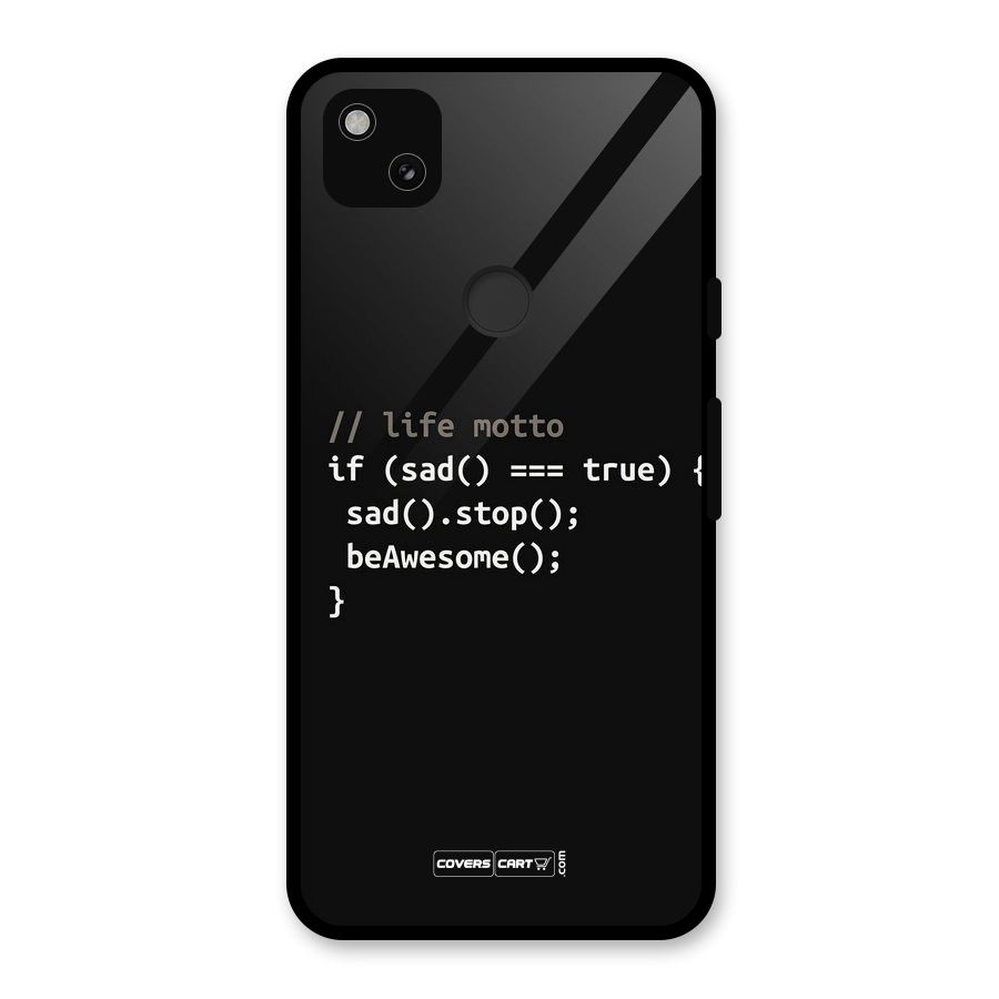Programmers Life Glass Back Case for Google Pixel 4a