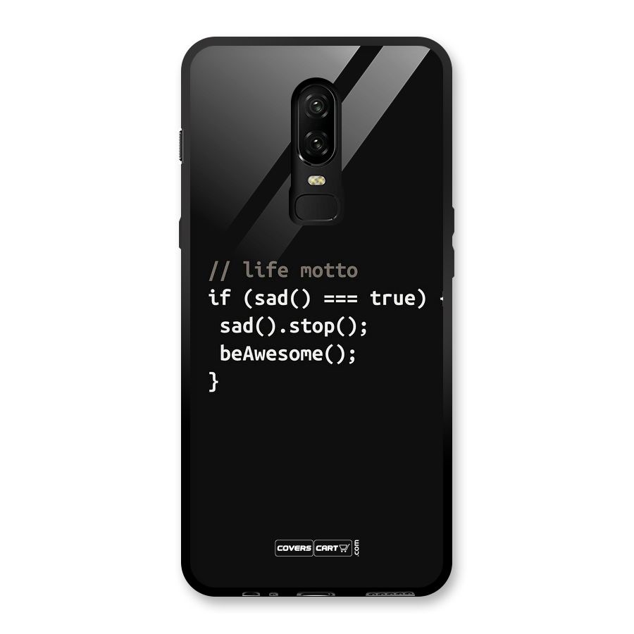 Programmers Life Glass Back Case for OnePlus 6