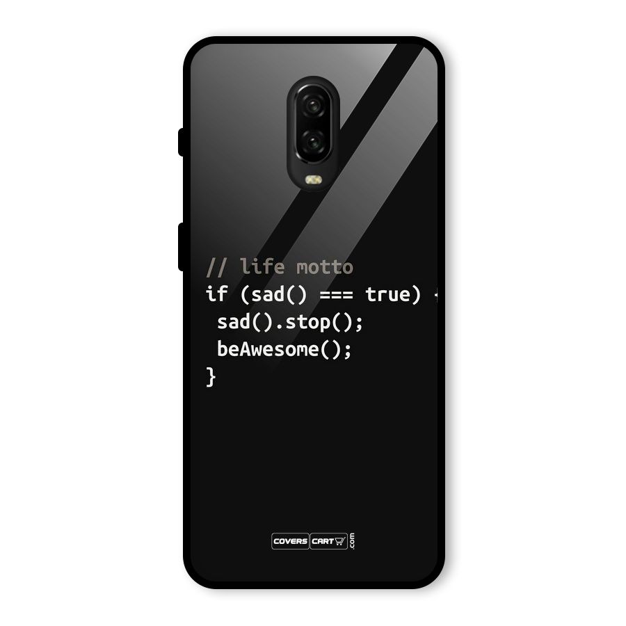 Programmers Life Glass Back Case for OnePlus 6T