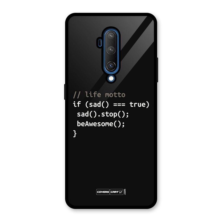 Programmers Life Glass Back Case for OnePlus 7T Pro
