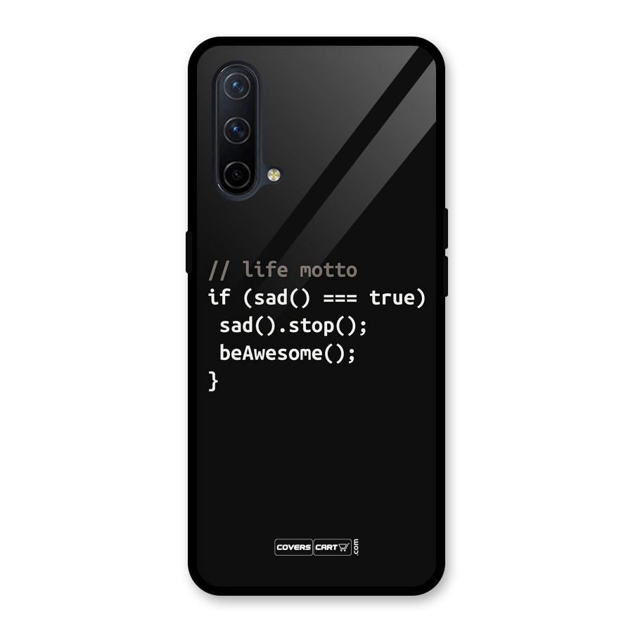 Programmers Life Glass Back Case for OnePlus Nord CE 5G