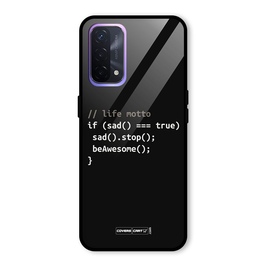 Programmers Life Glass Back Case for Oppo A74 5G