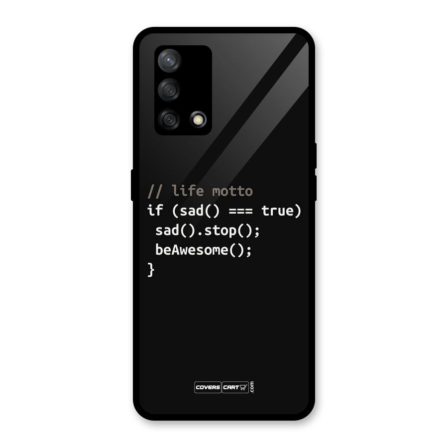 Programmers Life Glass Back Case for Oppo F19