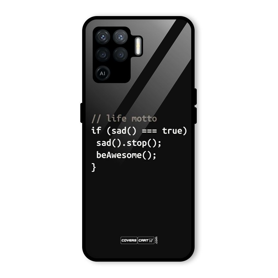 Programmers Life Glass Back Case for Oppo F19 Pro