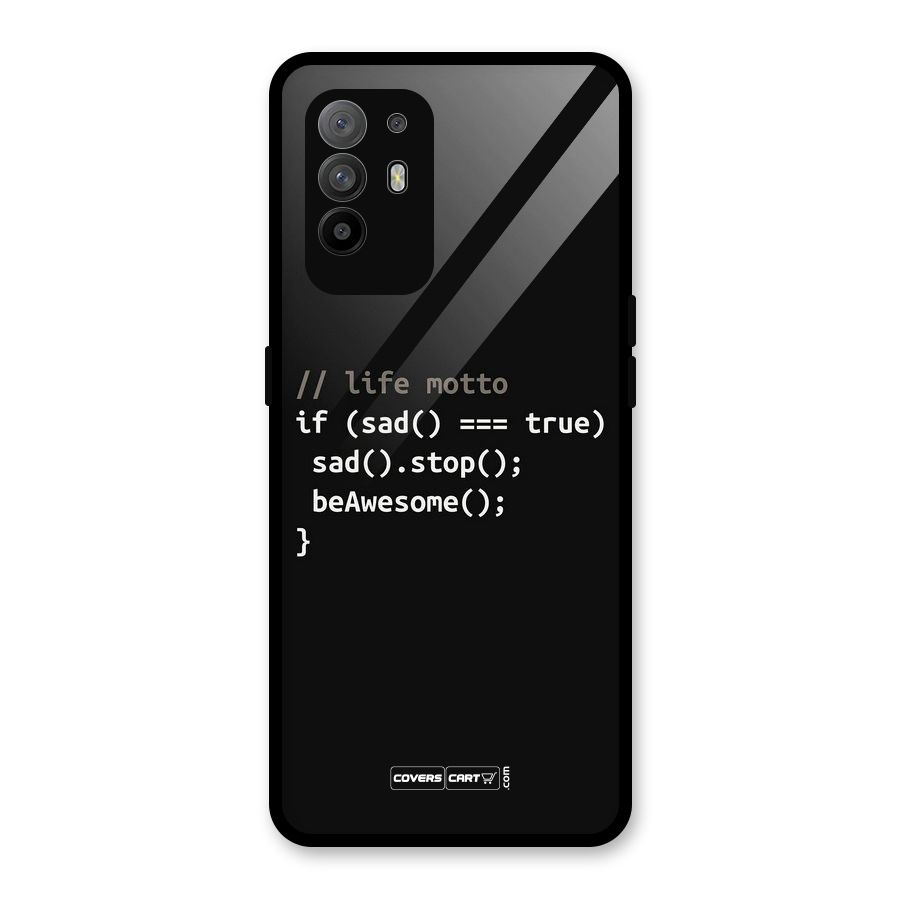 Programmers Life Glass Back Case for Oppo F19 Pro Plus 5G