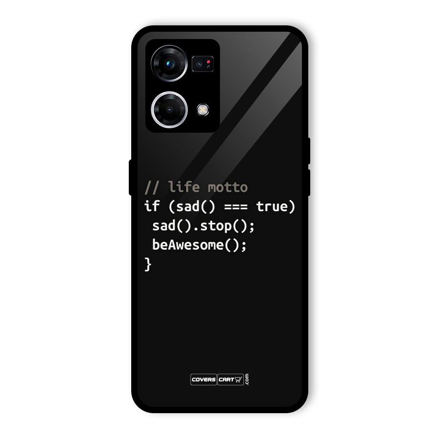 Programmers Life Glass Back Case for Oppo F21 Pro 4G