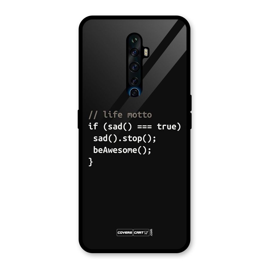 Programmers Life Glass Back Case for Oppo Reno2 F