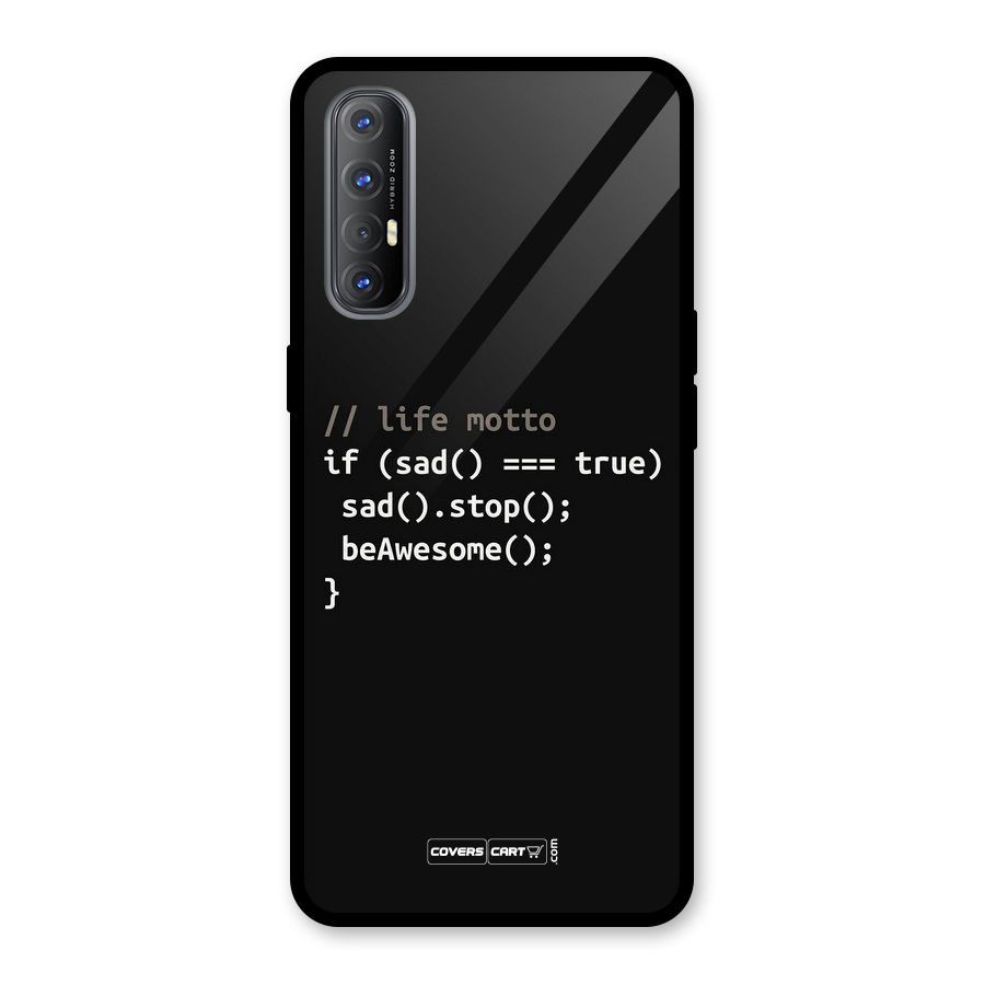 Programmers Life Glass Back Case for Oppo Reno3 Pro