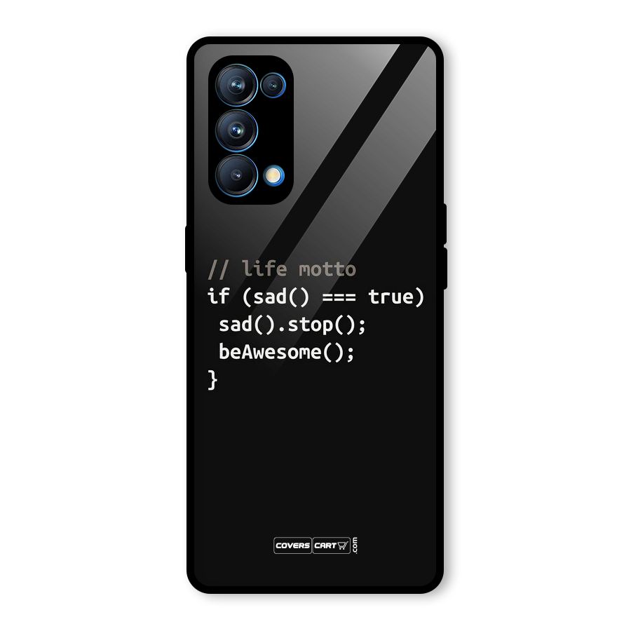 Programmers Life Glass Back Case for Oppo Reno5 Pro 5G