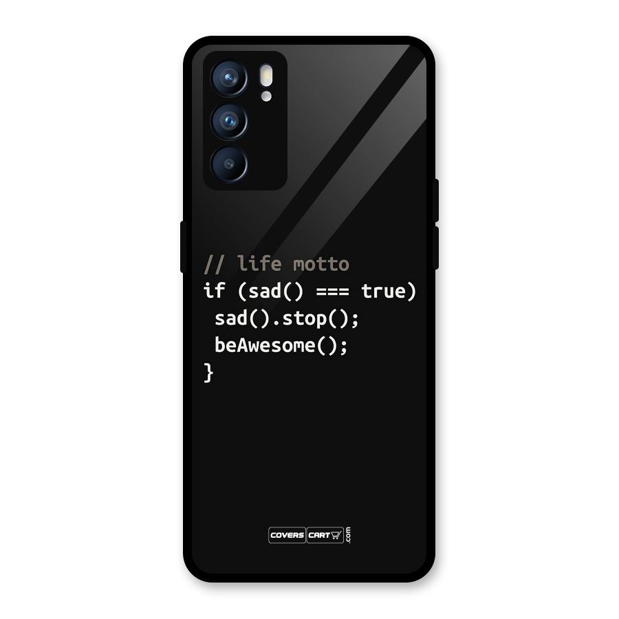 Programmers Life Glass Back Case for Oppo Reno6 5G