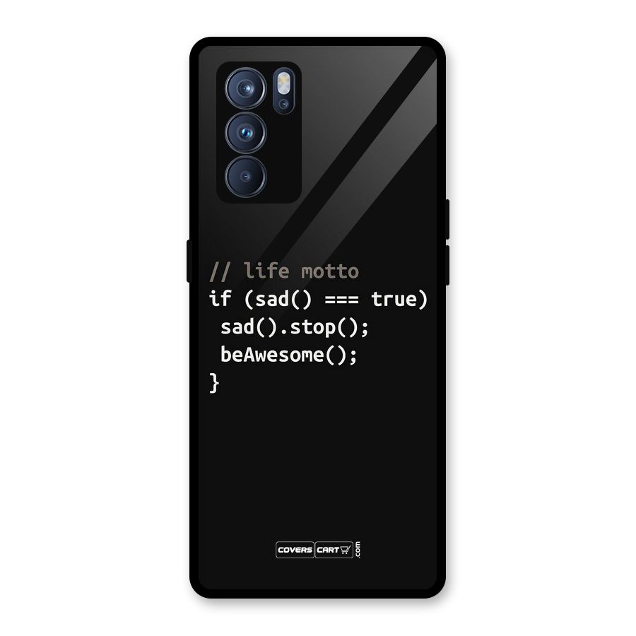 Programmers Life Glass Back Case for Oppo Reno6 Pro 5G