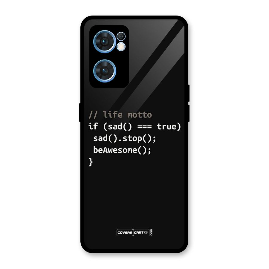 Programmers Life Glass Back Case for Oppo Reno7 5G