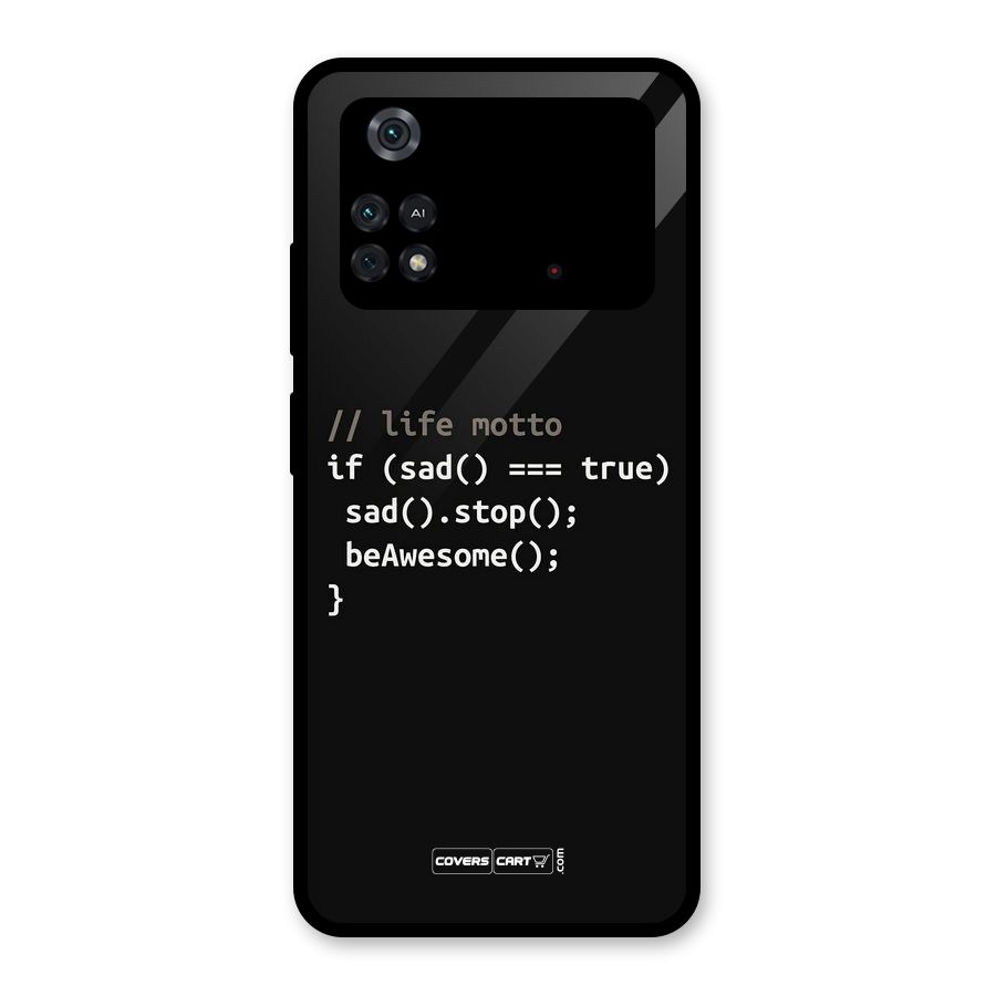 Programmers Life Glass Back Case for Poco M4 Pro 4G