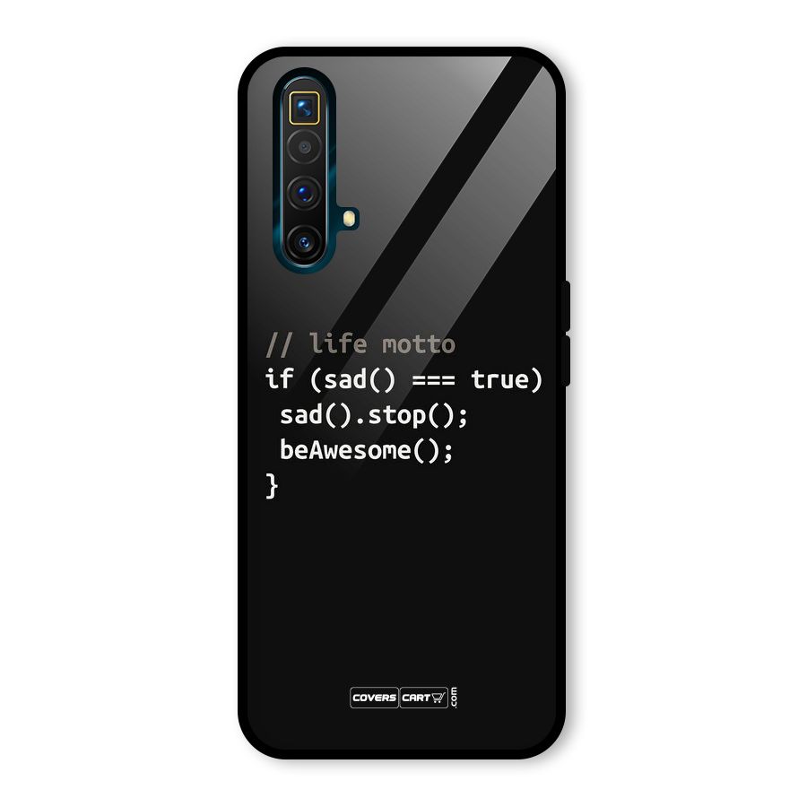 Programmers Life Glass Back Case for Realme X3 SuperZoom