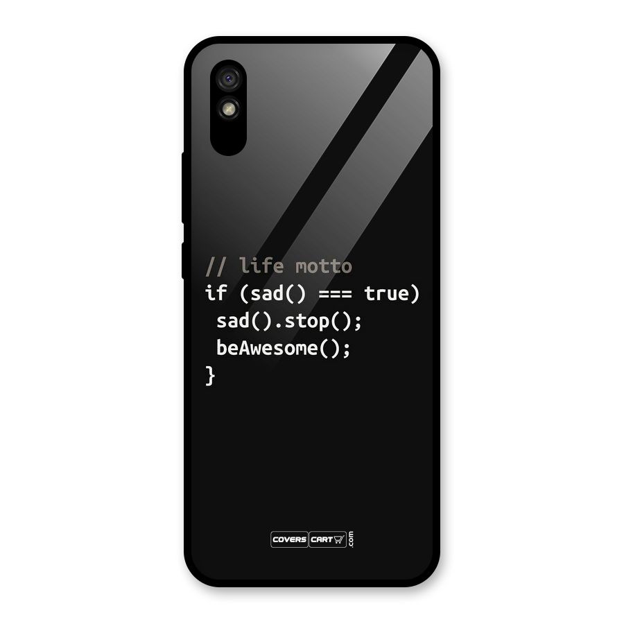 Programmers Life Glass Back Case for Redmi 9A