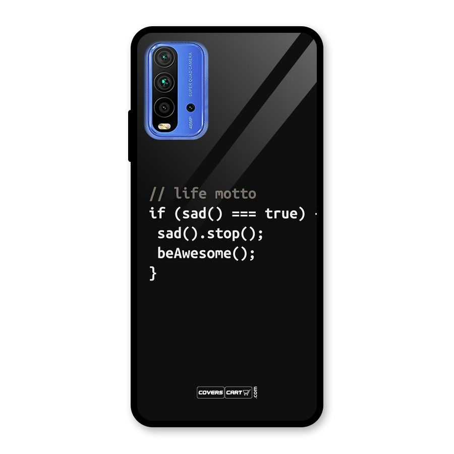 Programmers Life Glass Back Case for Redmi 9 Power