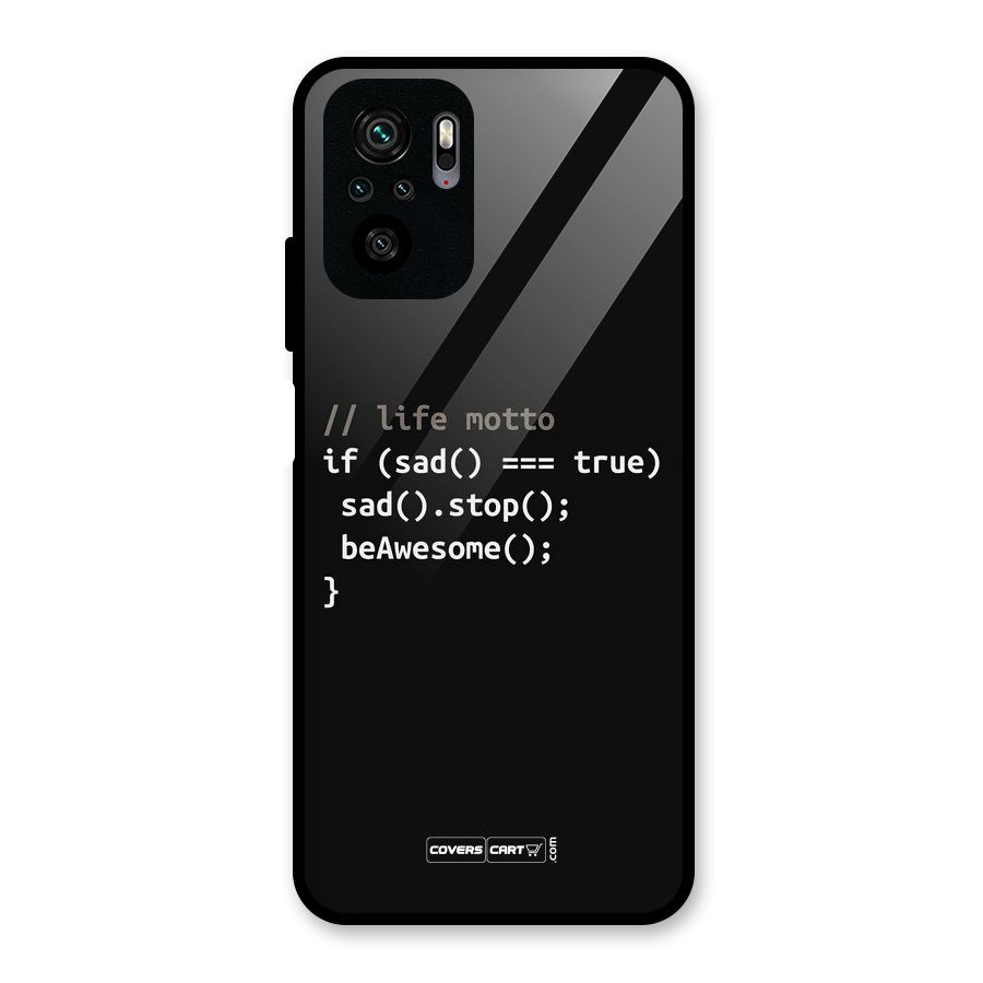 Programmers Life Glass Back Case for Redmi Note 11 SE