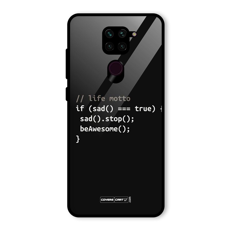 Programmers Life Glass Back Case for Redmi Note 9