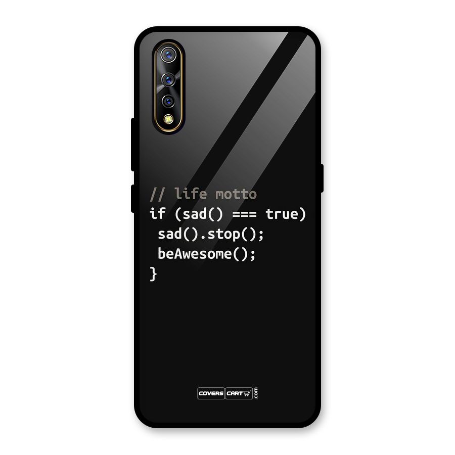 Programmers Life Glass Back Case for Vivo S1