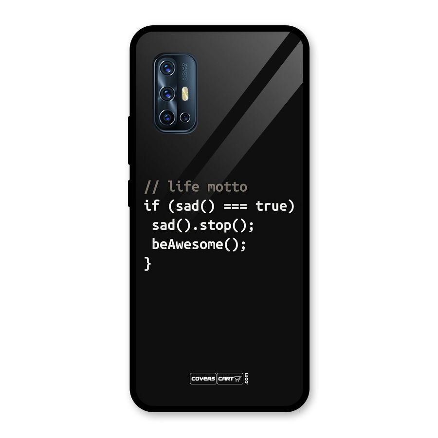 Programmers Life Glass Back Case for Vivo V17