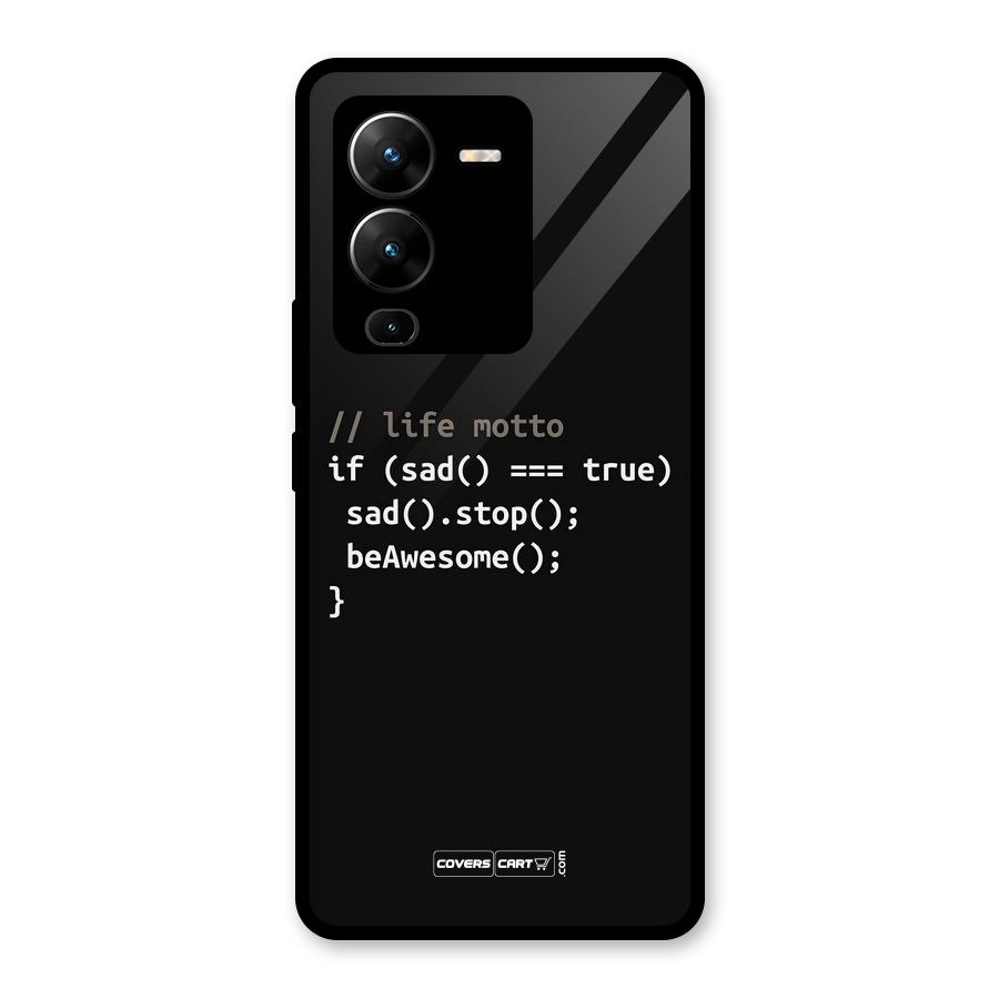 Programmers Life Glass Back Case for Vivo V25 Pro