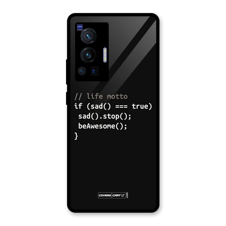 Programmers Life Glass Back Case for Vivo X70 Pro
