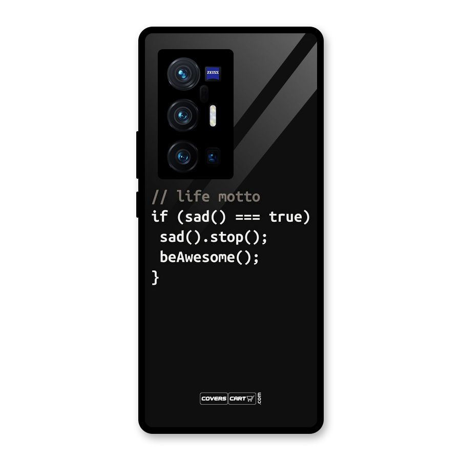 Programmers Life Glass Back Case for Vivo X70 Pro Plus