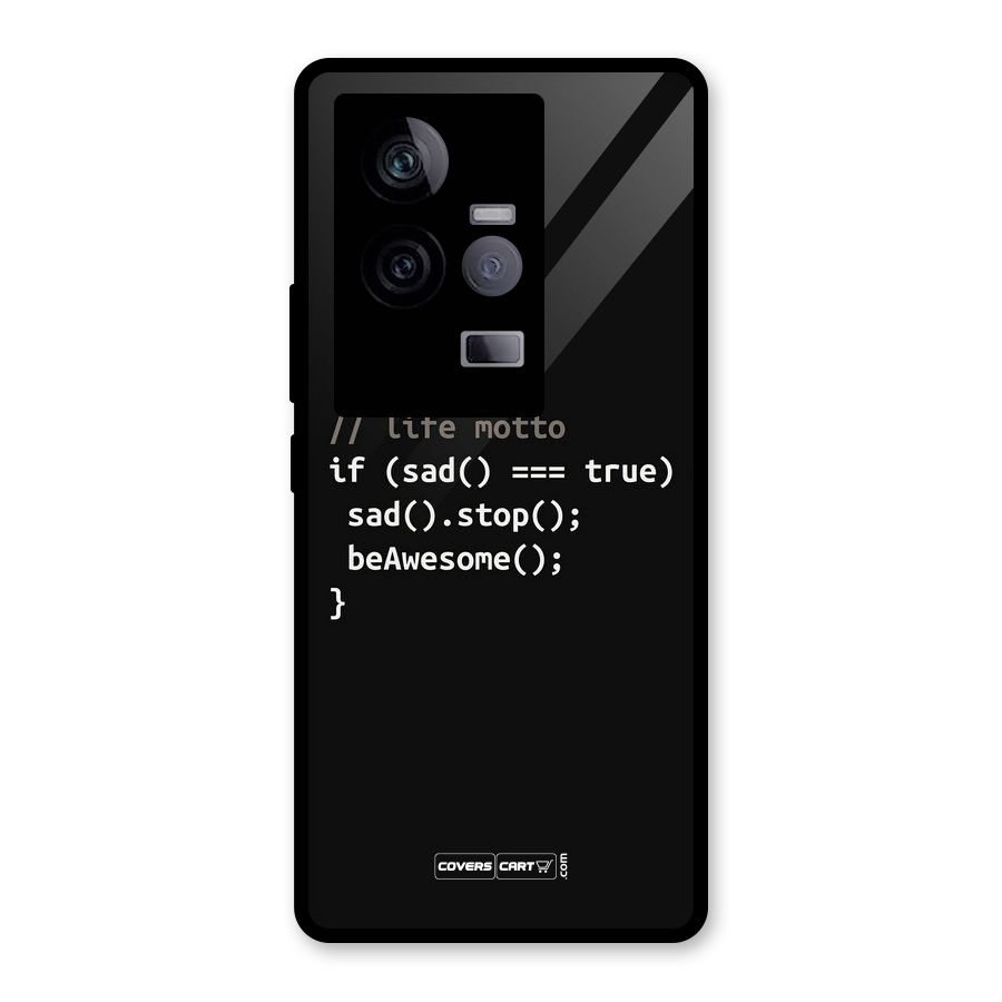 Programmers Life Glass Back Case for Vivo iQOO 11 5G