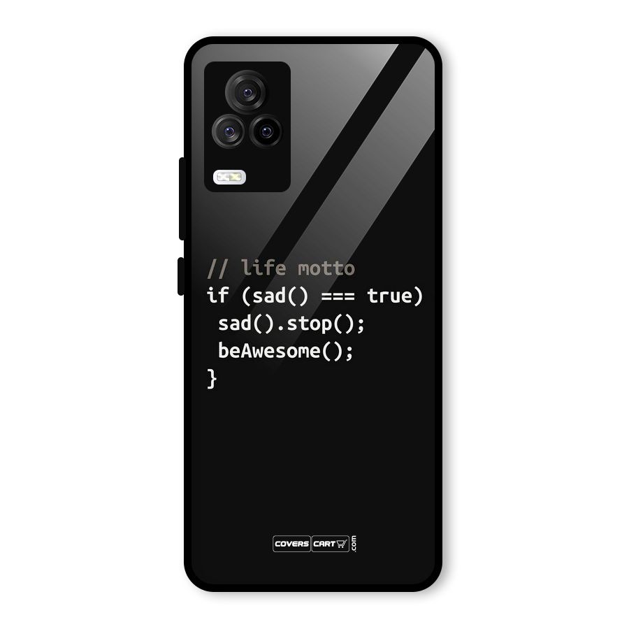Programmers Life Glass Back Case for Vivo iQOO 7 Legend 5G