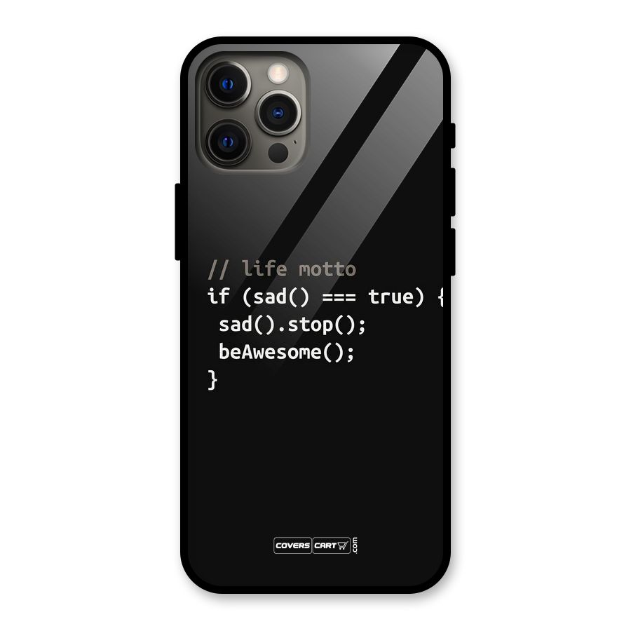 Programmers Life Glass Back Case for iPhone 12 Pro Max