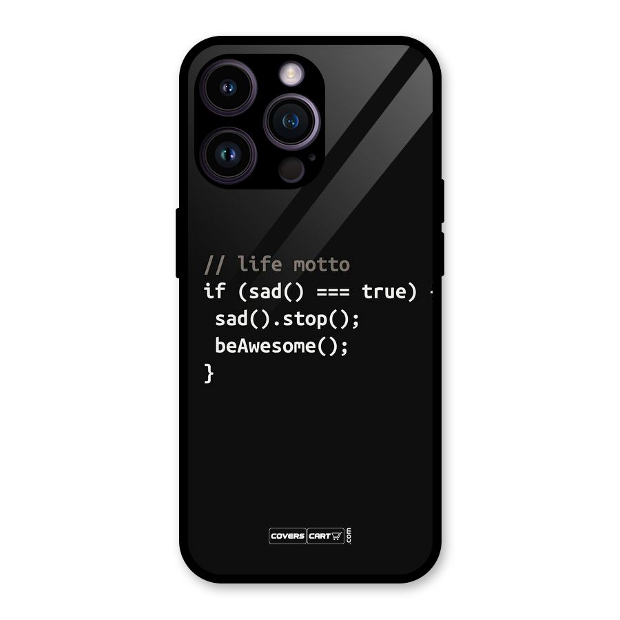 Programmers Life Glass Back Case for iPhone 14 Pro Max
