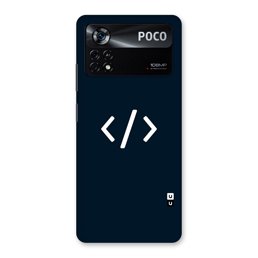 Programmers Style Symbol Back Case for Poco X4 Pro 5G