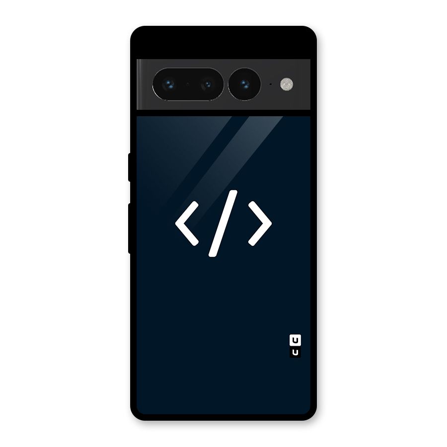 Programmers Style Symbol Glass Back Case for Google Pixel 7 Pro