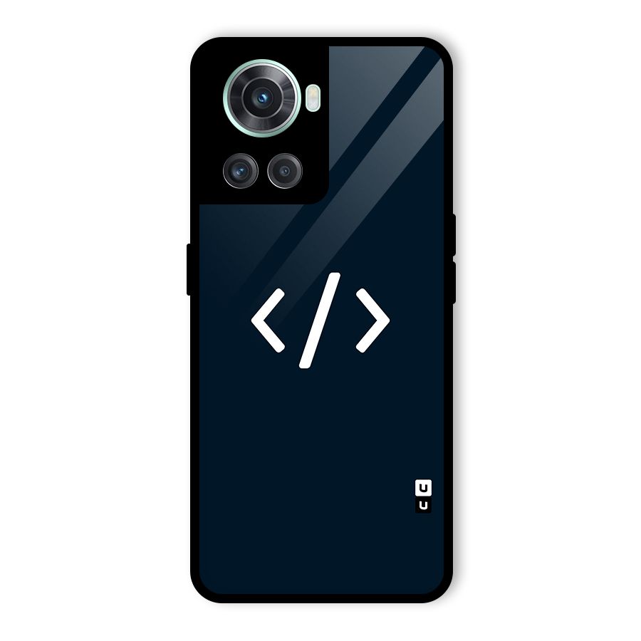 Programmers Style Symbol Glass Back Case for OnePlus 10R