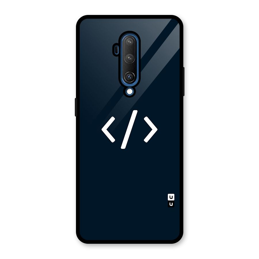 Programmers Style Symbol Glass Back Case for OnePlus 7T Pro