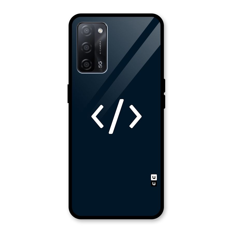 Programmers Style Symbol Glass Back Case for Oppo A53s 5G